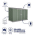 Absco Space Saver 10 x 5 Eucalyptus Pent Metal Shed
