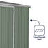 Absco Space Saver 10 x 5 Eucalyptus Pent Metal Shed
