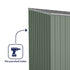 Absco Space Saver 10 x 5 Eucalyptus Pent Metal Shed
