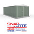 Absco Utility Workshop 20 x 10 Eucalyptus Apex Metal Shed

