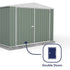Absco Utility Workshop 20 x 10 Eucalyptus Apex Metal Shed
