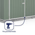Absco Utility Workshop 20 x 10 Eucalyptus Apex Metal Shed
