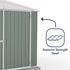 Absco Utility Workshop 20 x 10 Eucalyptus Apex Metal Shed
