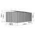 Absco Utility Workshop 20 x 10 Eucalyptus Apex Metal Shed
