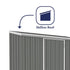 Absco Space Saver 7' 5 x 3 Woodland Grey Pent Metal Shed
