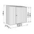 Absco Space Saver 7' 5 x 3 Woodland Grey Pent Metal Shed
