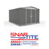 Absco Regent 10 x 12 Woodland Grey Apex Metal Shed

