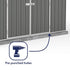 Absco Regent 10 x 12 Woodland Grey Apex Metal Shed
