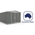 Absco Regent 10 x 12 Woodland Grey Apex Metal Shed
