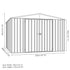 Absco Regent 10 x 12 Woodland Grey Apex Metal Shed

