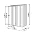 Absco Space Saver 5 x 3 Woodland Grey Pent Metal Shed
