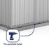 Absco Space Saver 5 x 5 Titanium Pent Metal Shed
