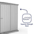 Absco Space Saver 5 x 5 Titanium Pent Metal Shed
