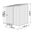 Absco Space Saver 5 x 5 Titanium Pent Metal Shed
