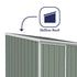 Absco Space Saver 5 x 5 Eucalyptus Pent Metal Shed

