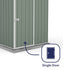 Absco Space Saver 5 x 5 Eucalyptus Pent Metal Shed
