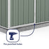 Absco Space Saver 5 x 5 Eucalyptus Pent Metal Shed
