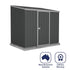 Absco Space Saver 7' 5 x 5 Dark Grey Pent Metal Shed
