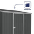 Absco Space Saver 7' 5 x 5 Dark Grey Pent Metal Shed
