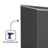 Absco Space Saver 7' 5 x 5 Dark Grey Pent Metal Shed
