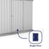 Absco Space Saver 7' 5 x 3 Titanium Pent Metal Shed

