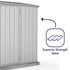 Absco Space Saver 7' 5 x 3 Titanium Pent Metal Shed
