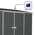 Absco Space Saver 10 x 5 Dark Grey Pent Metal Shed
