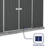 Absco Space Saver 10 x 5 Dark Grey Pent Metal Shed
