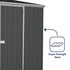 Absco Space Saver 10 x 5 Dark Grey Pent Metal Shed
