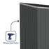 Absco Space Saver 10 x 5 Dark Grey Pent Metal Shed
