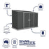 Absco Space Saver 10 x 5 Dark Grey Pent Metal Shed
