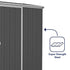 Absco Premier 5 x 5 Dark Grey Reverse Apex Metal Shed

