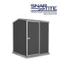 Absco Premier 5 x 5 Dark Grey Reverse Apex Metal Shed
