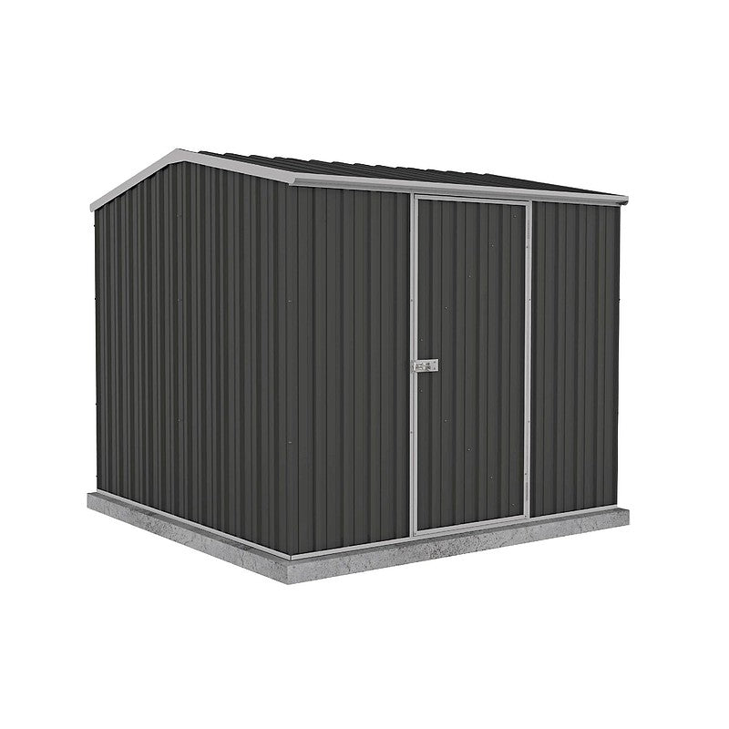 Absco Premier 7' 5 x 7' 5 Dark Grey Reverse Apex Metal Shed