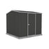 Absco Premier 7' 5 x 7' 5 Dark Grey Reverse Apex Metal Shed
