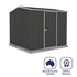 Absco Premier 7' 5 x 7' 5 Dark Grey Reverse Apex Metal Shed
