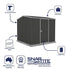 Absco Premier 7' 5 x 7' 5 Dark Grey Reverse Apex Metal Shed
