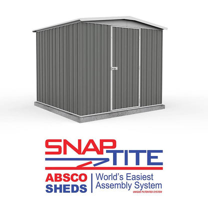 Absco Regent 7' 5 x 7 Woodland Grey Apex Metal Shed