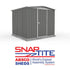 Absco Regent 7' 5 x 7 Woodland Grey Apex Metal Shed
