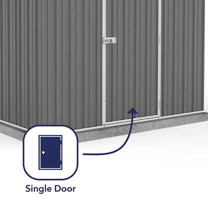 Absco Regent 7' 5 x 7 Woodland Grey Apex Metal Shed