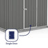 Absco Regent 7' 5 x 7 Woodland Grey Apex Metal Shed
