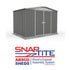 Absco Regent 10 x 7 Woodland Grey Apex Metal Shed
