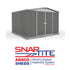 Absco Regent 10 x 10 Woodland Grey Apex Metal Shed
