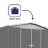 Absco Regent 10 x 10 Woodland Grey Apex Metal Shed
