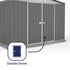 Absco Regent 10 x 10 Woodland Grey Apex Metal Shed
