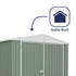 Absco Utility Workshop 10 x 15 Eucalyptus Apex Metal Shed
