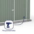 Absco Utility Workshop 10 x 15 Eucalyptus Apex Metal Shed
