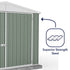 Absco Utility Workshop 10 x 15 Eucalyptus Apex Metal Shed
