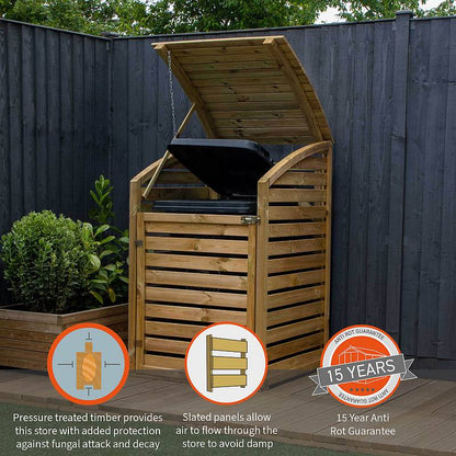 Pressure Treated Single Bin Store