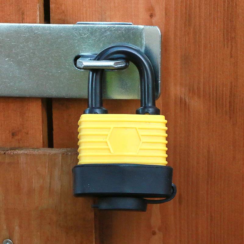 49mm Weatherproof Padlock with Hasp & Staple